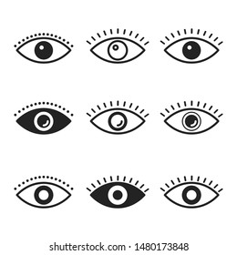 Eye Icon Vector art Illustration
