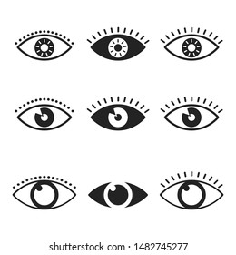 Eye Icon Vector art Illustration.