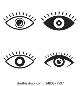 Eye Icon Vector art Illustration.