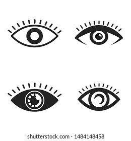 Eye Icon Vector art Illustration.