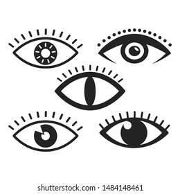 Eye Icon Vector art Illustration.