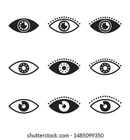 Eye Icon Vector art Illustration.