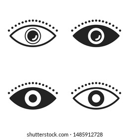 Eye Icon Vector art Illustration.