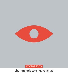 eye icon, vector best flat icon, EPS