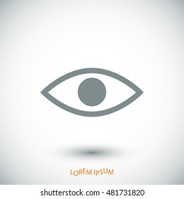 eye icon, vector best flat icon, EPS