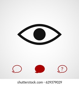 eye icon, vector best flat icon, EPS