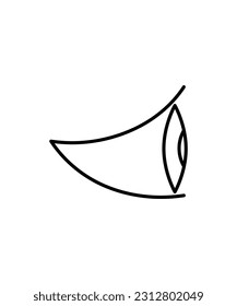 eye icon, vector best line icon.