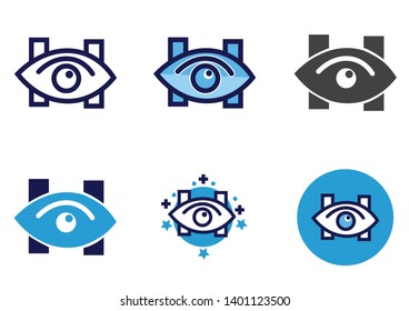 Eye icon- vector eye clinic or hospital sign