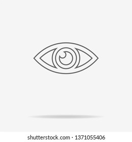 Eye icon. Vector concept illustration for design.