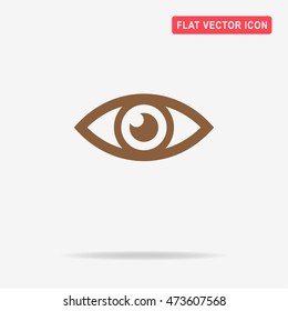 Eye icon. Vector concept illustration for design.