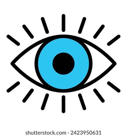 Eye icon vector design, illustration design