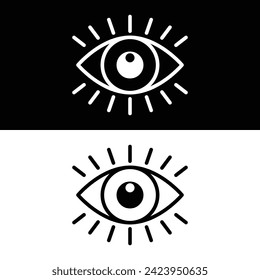 Eye icon vector design, illustration design
