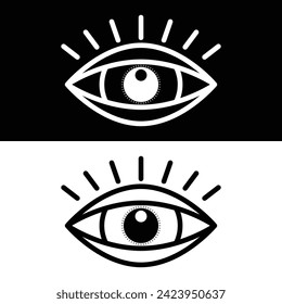 Eye icon vector design, illustration design