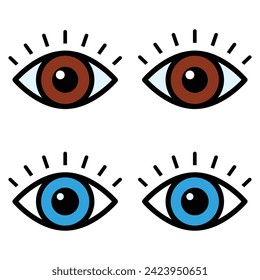 Eye icon vector design, illustration design