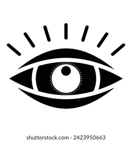 Diseño de vectores de iconos oculares, diseño de ilustraciones