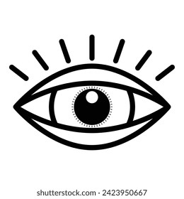 Eye icon vector design, illustration design