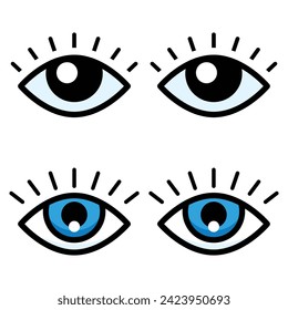 Eye icon vector design, illustration design
