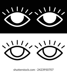 Eye icon vector design, illustration design