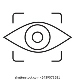 diseño vectorial de icono de ojo. diseño vectorial de ilustración de ojo