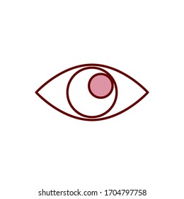 Eye icon vector design template