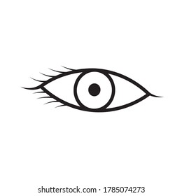 Eye icon vector design template