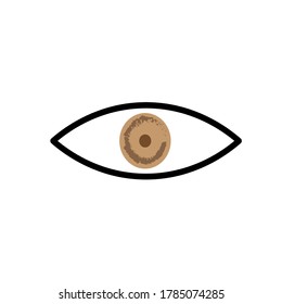 Eye icon vector design template