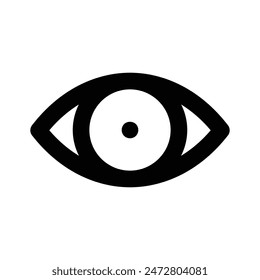 Eye Icon Vector Design in trendy style, isolated on white background, ready to use