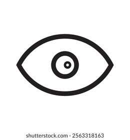 Eye Icon Vector Design for web, isolated on background