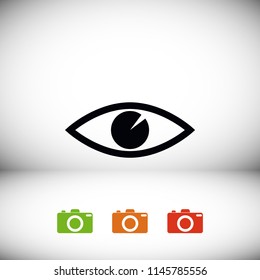Eye icon, Vector EPS 10 illustration style - Powered by Shutterstock - Get 15% off with code: PIKWIZARD15