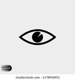 Eye icon, Vector EPS 10 illustration style