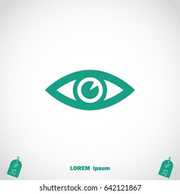 Eye icon, Vector EPS 10 illustration style