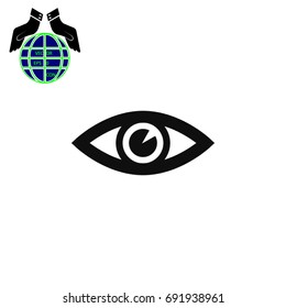 Eye icon, Vector EPS 10 illustration style