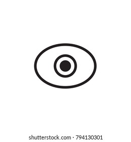 Eye icon vector EPS 10 .