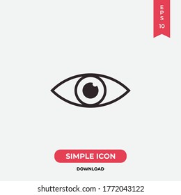 Vector de iconos oculares. Signo de béisbol
