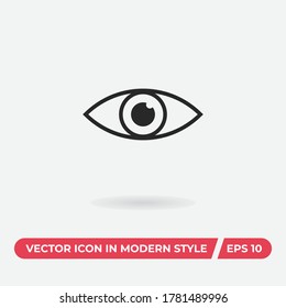 Vector de iconos oculares. Signo de béisbol