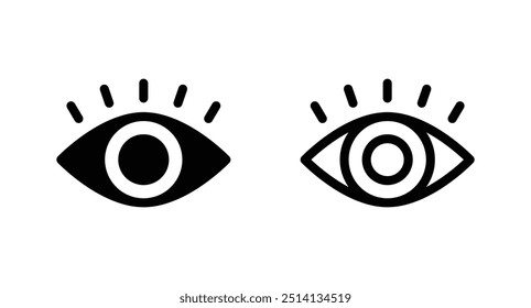 ícone de olho vetor. Ícone de olhos. Vetor de símbolo de ícone de visão