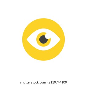Eye icon. Vector icon. Flat design