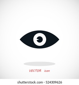 Eye icon vector, flat design best vector icon