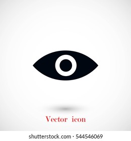Eye icon vector, flat design best vector icon