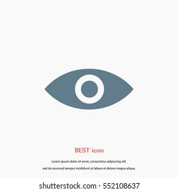 Eye icon vector, flat design best vector icon