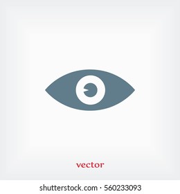 Eye icon vector, flat design best vector icon