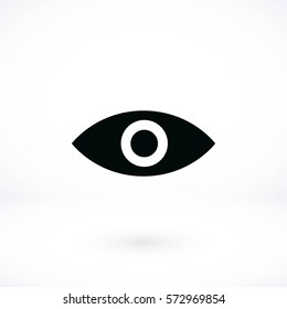 Eye icon vector, flat design best vector icon