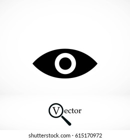 Eye icon vector, flat design best vector icon