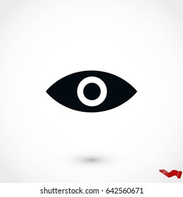 Eye icon vector, flat design best vector icon