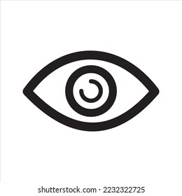 Eye icon. Vector and glyph