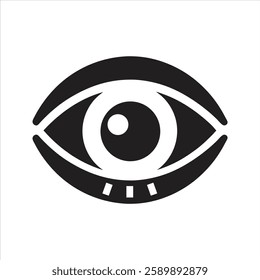 Eye icon. Vector and glyph