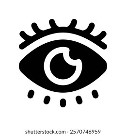 eye icon. vector glyph icon for your website, mobile, presentation, and logo design.