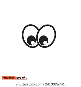 Eye icon vector graphic of template 