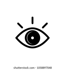 eye icon, vector illustration