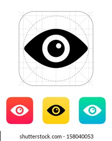 Eye icon. Vector illustration.